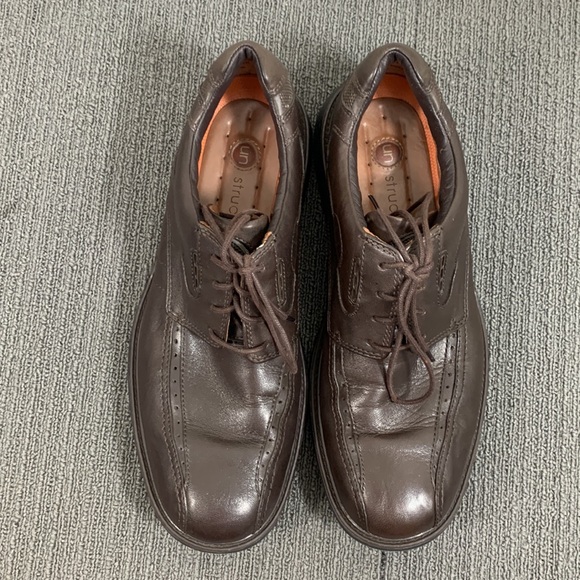 Unstructured Clarks Casual Oxfords Mens Size 9M Brown Leather Brogue Bicycle Toe main image 12